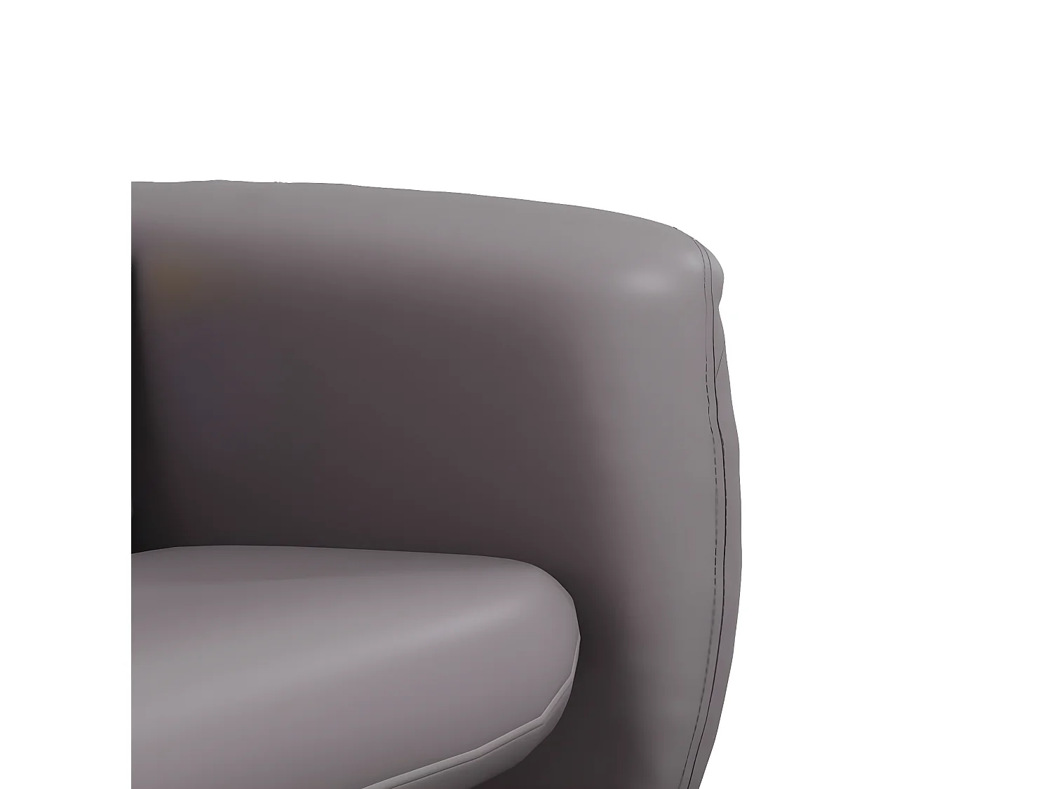 Relaxfauteuil met voetsteun grijs kunstleer