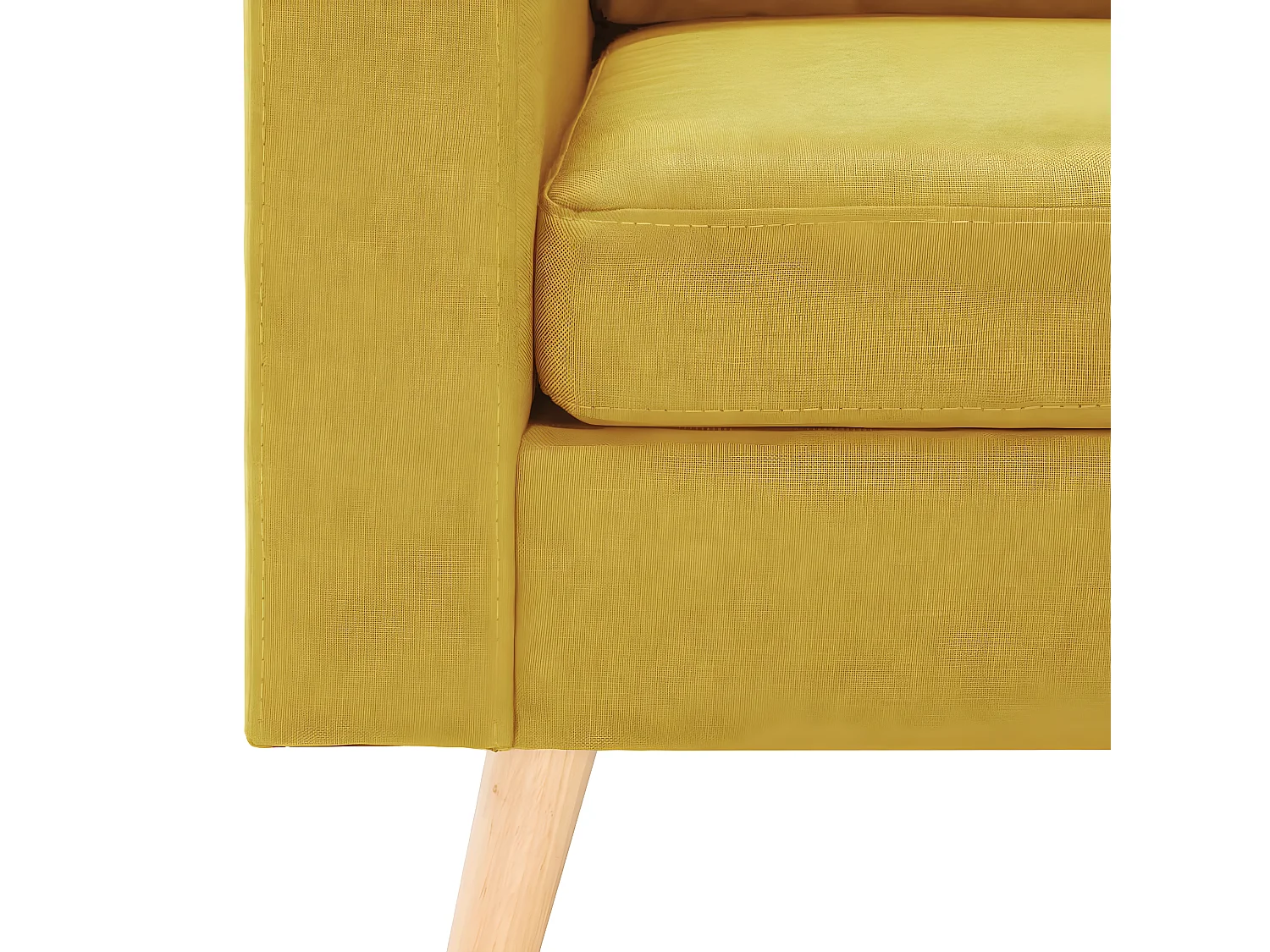 Poltrona de tecido amarelo