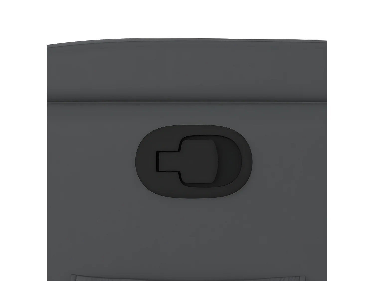 Silla reclinable de piel sintética gris