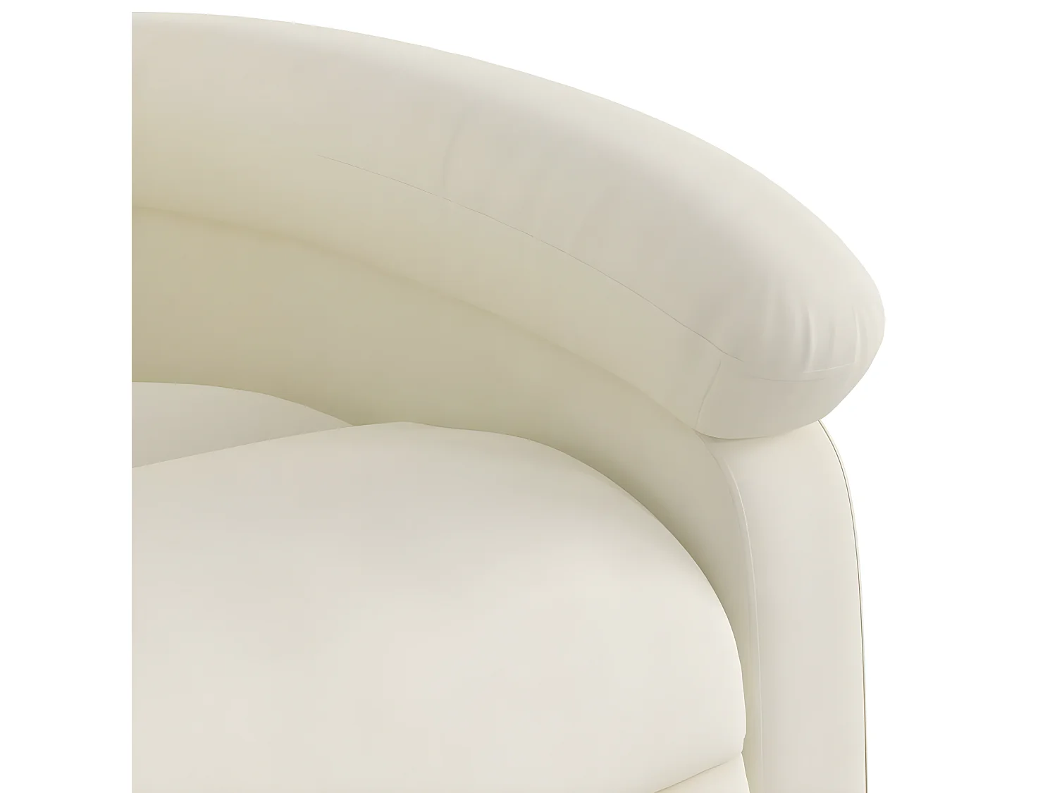 Fauteuil inclinable Crème Velours