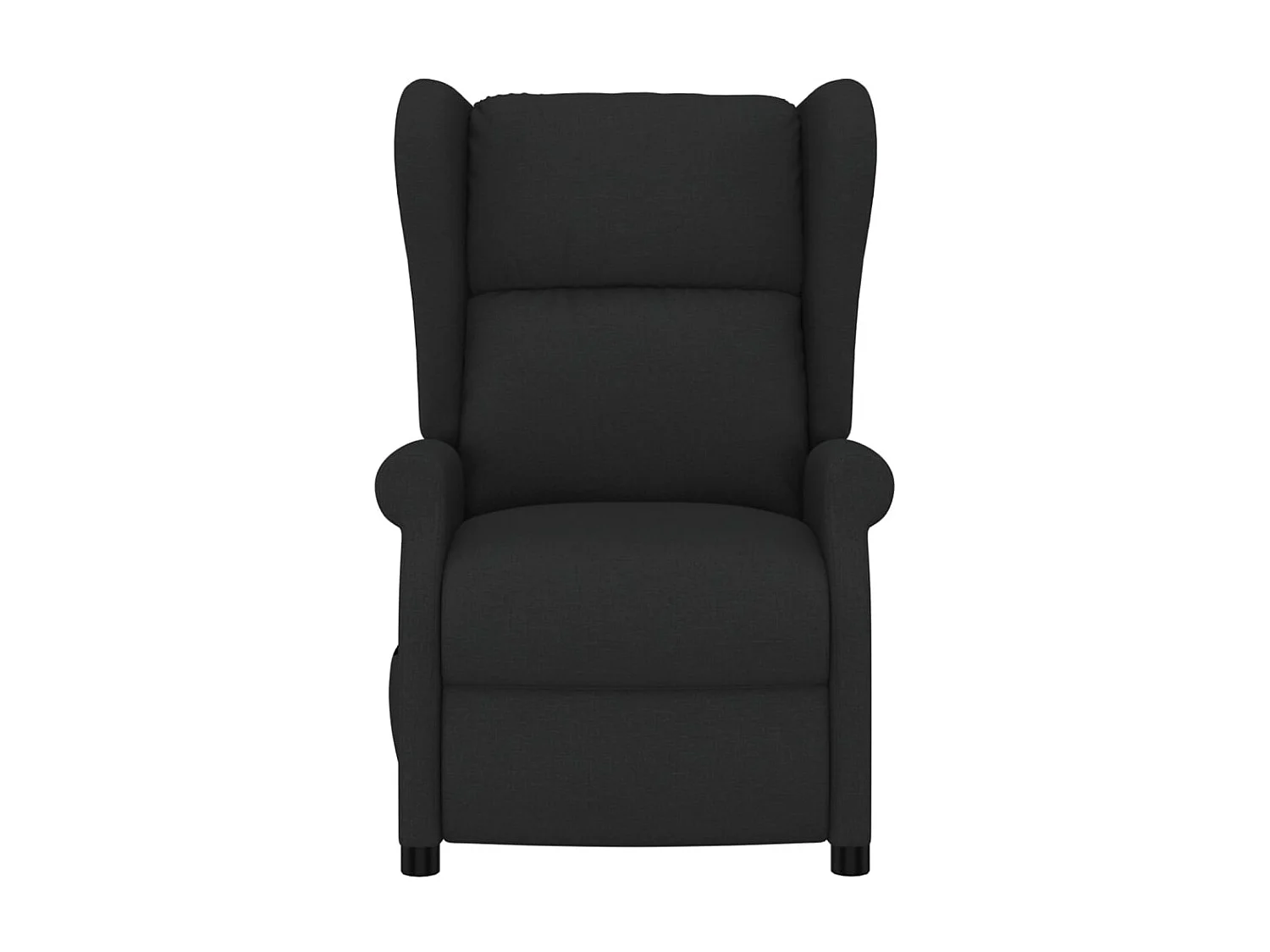 Fauteuil inclinable électrique à oreilles noir tissu