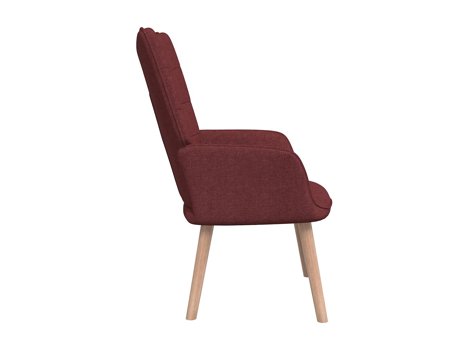 Sillón de relajación Tela rojo burdeos