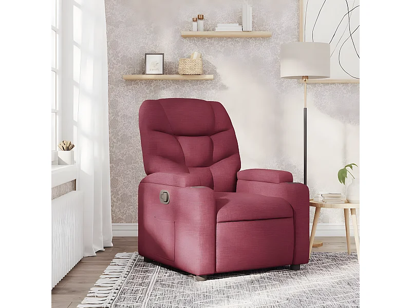 Fauteuil inclinable Rouge bordeaux Tissu