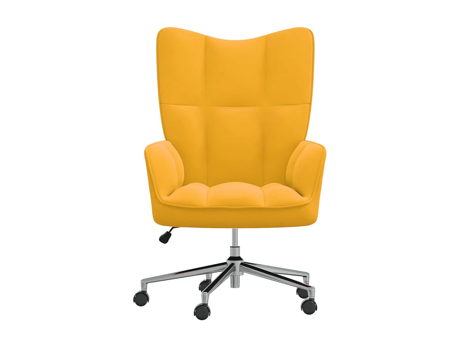 Poltrona relax Velluto giallo senape