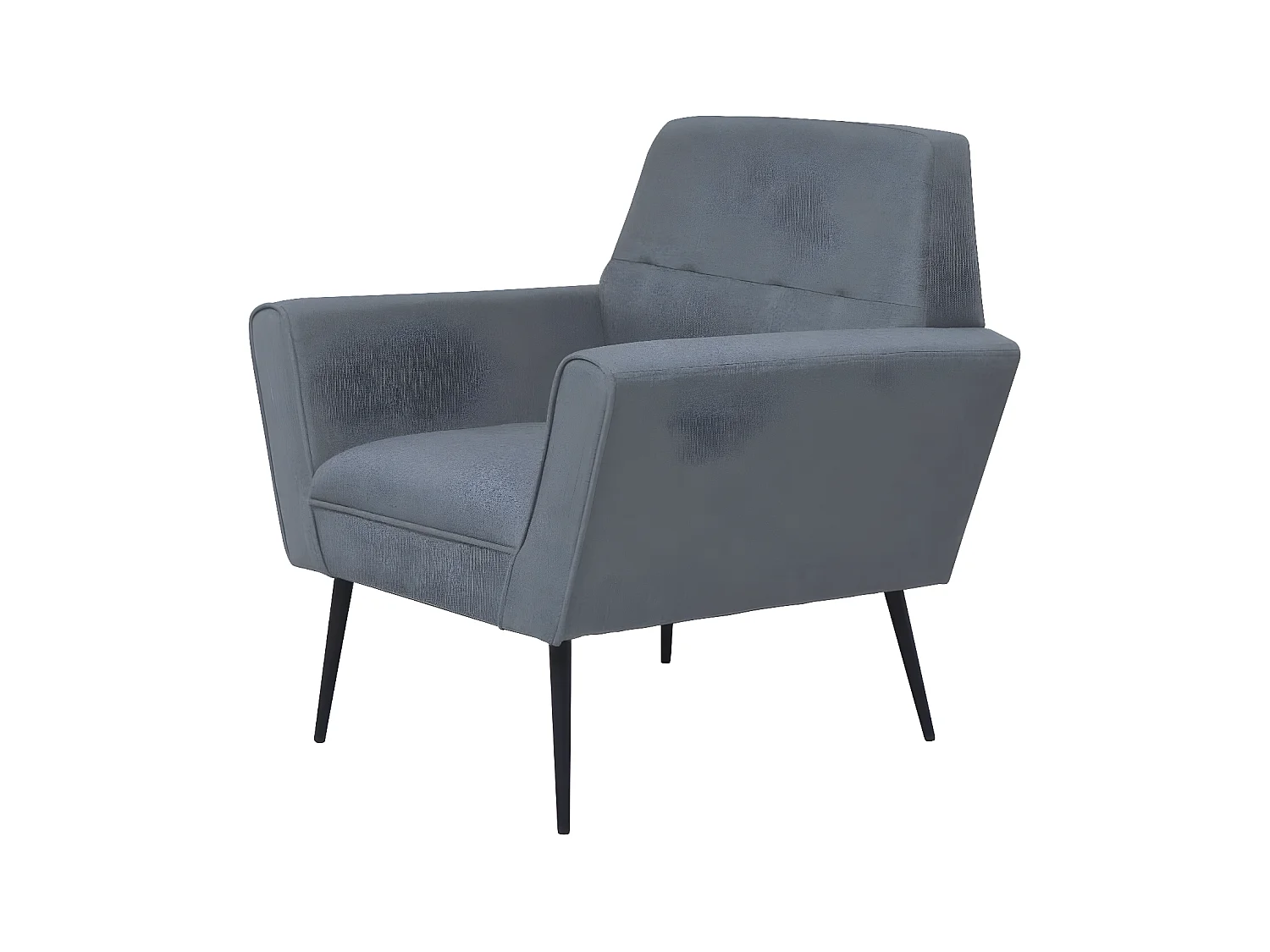 Fauteuil Lichtgrijs Staal en stof