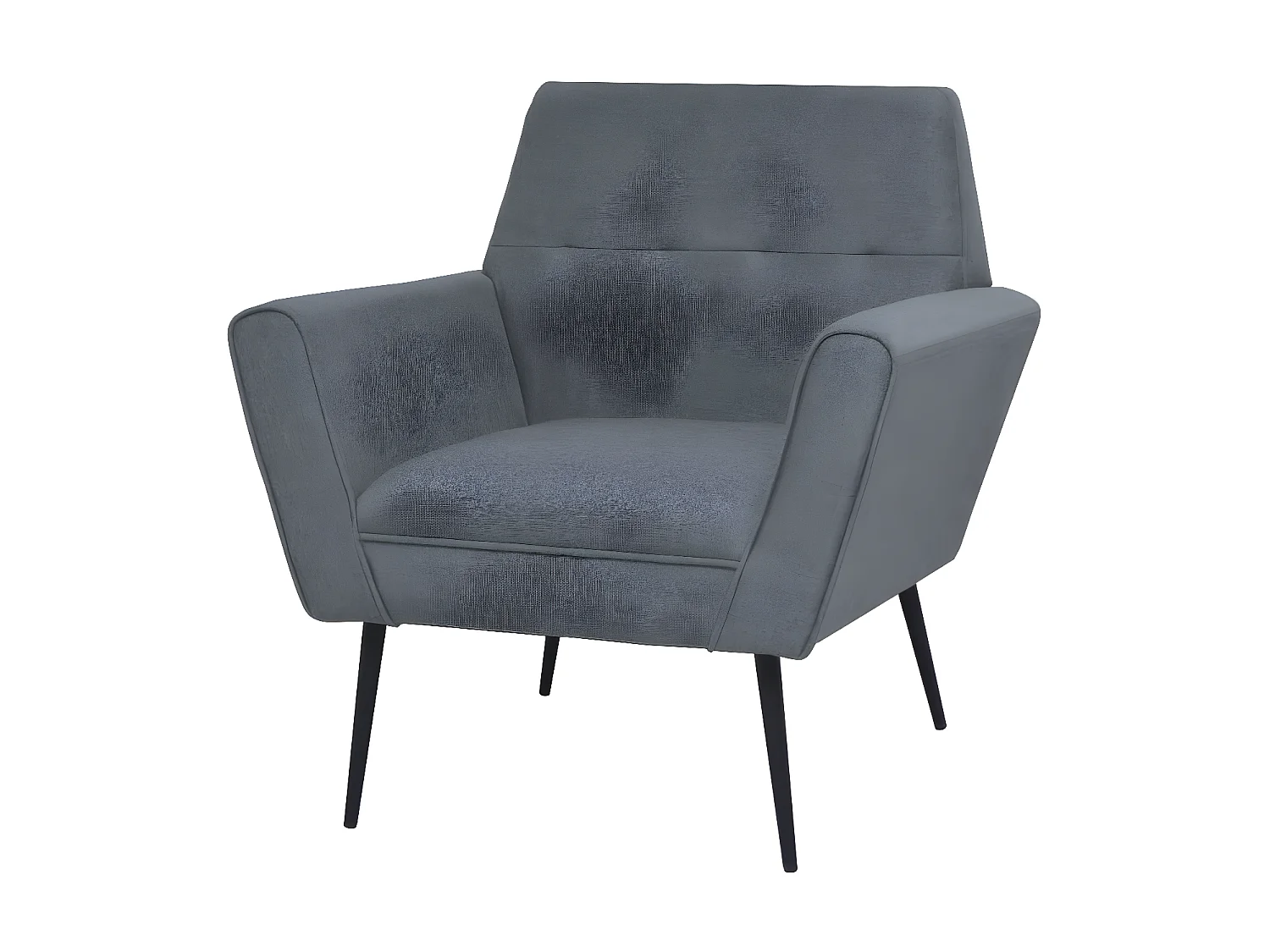 Sessel Hellgrauer Stahl und Stoff