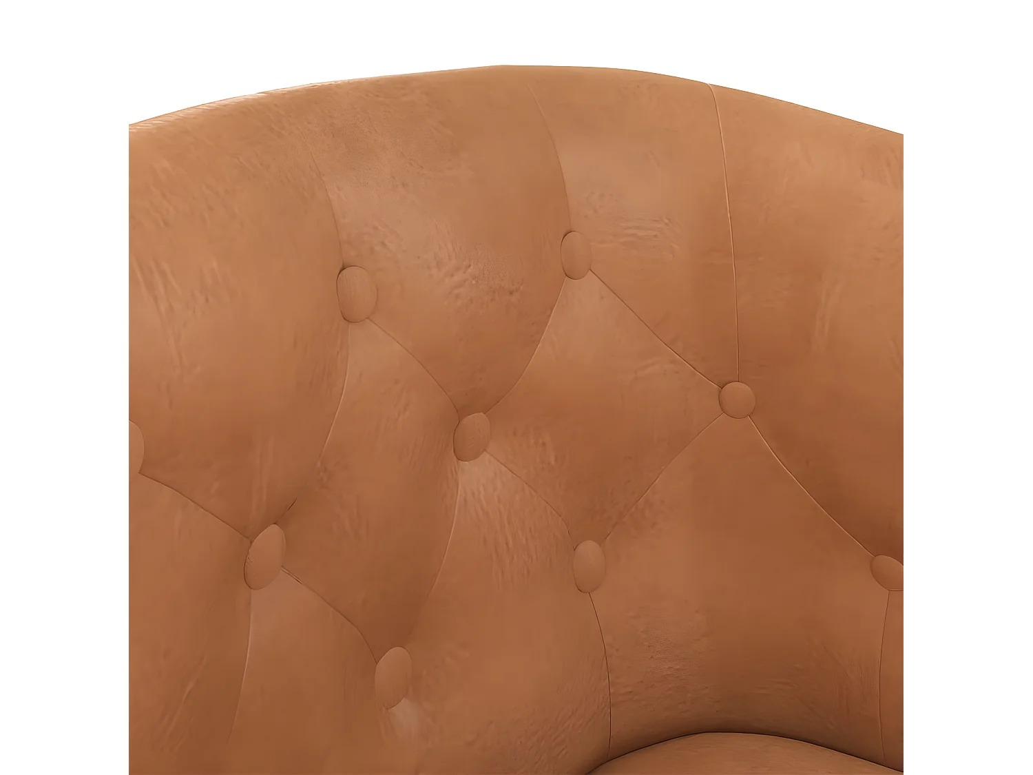 Bruine kunstleren converteerbare fauteuil