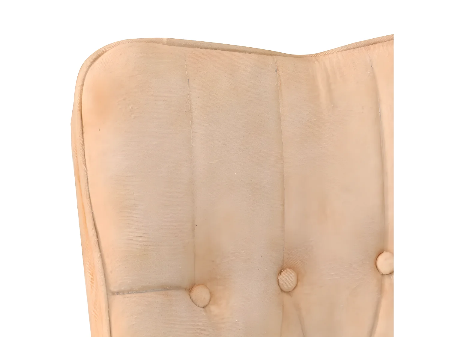 Cadeira Wingback Lona Creme