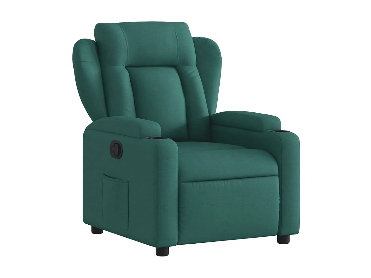 Fauteuil inclinable Vert foncé Tissu