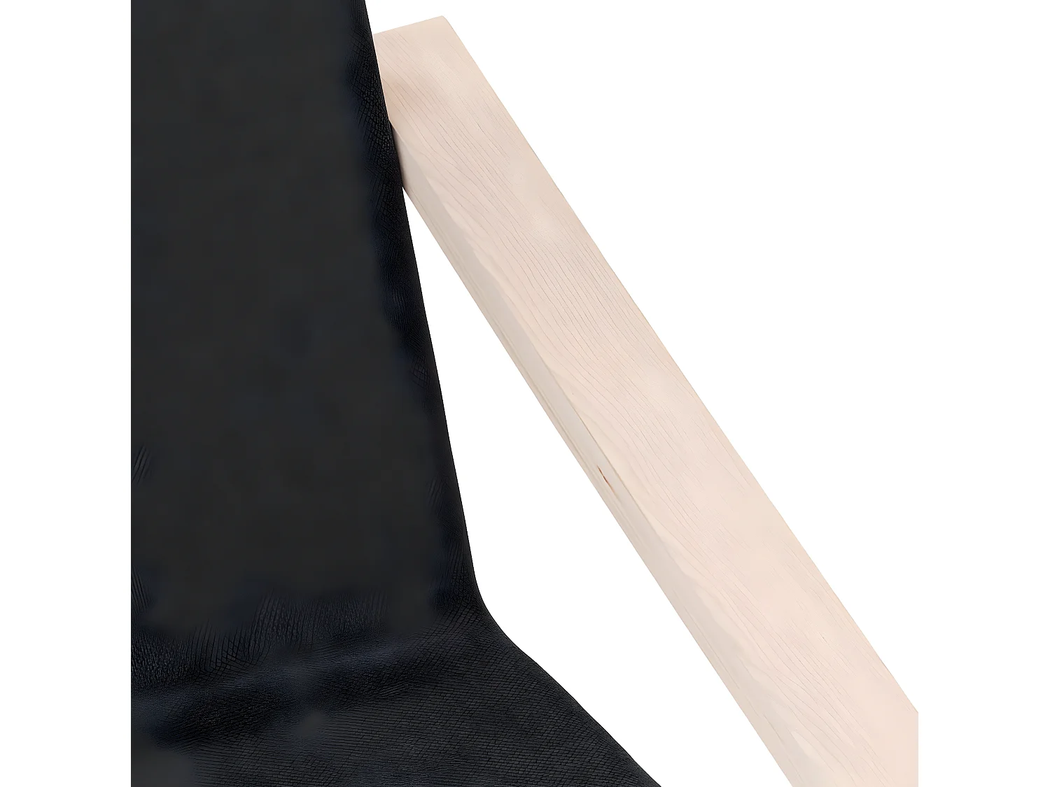 Cadeira de relaxamento em tecido preto