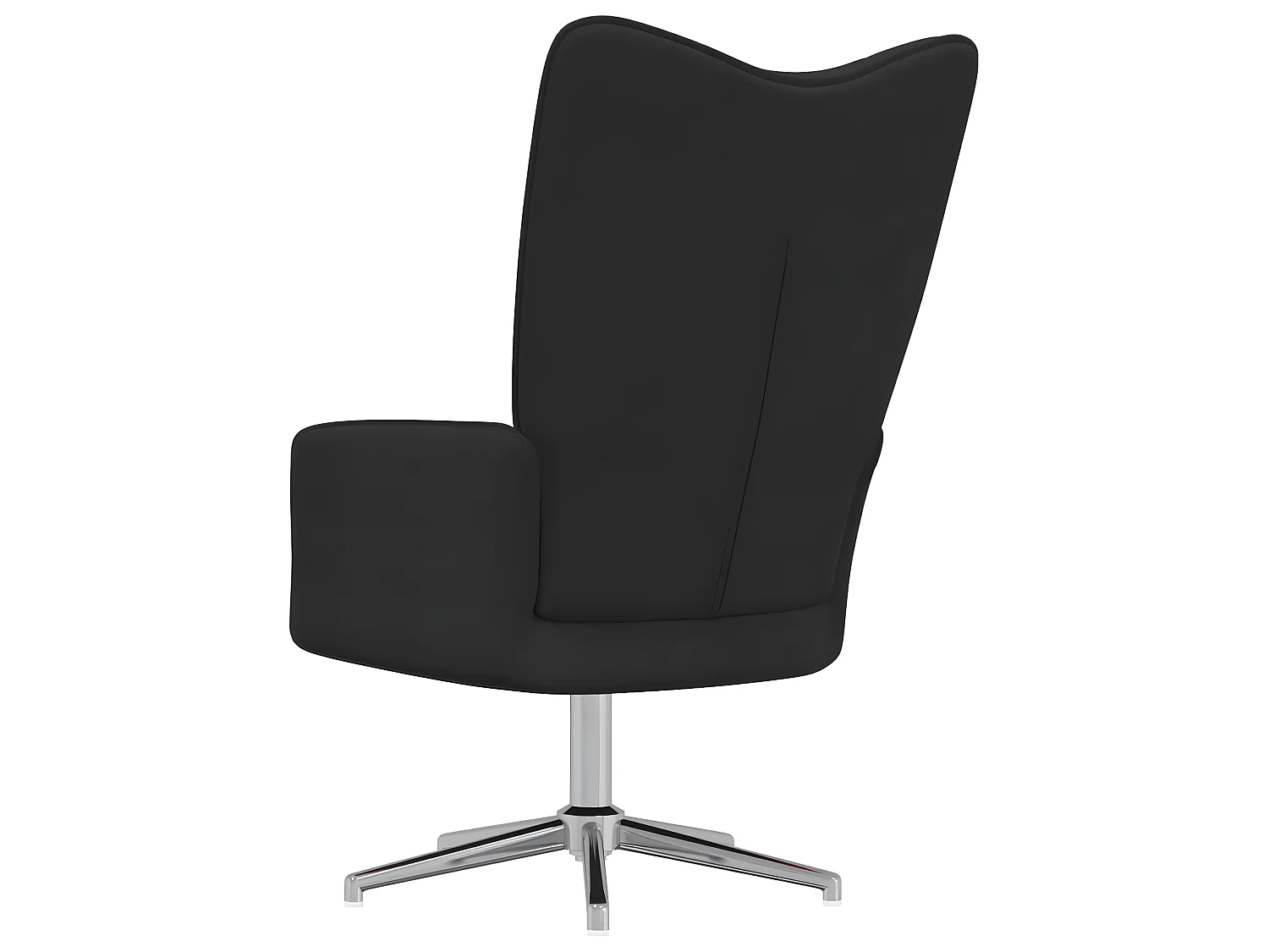 Poltrona relax in velluto nero