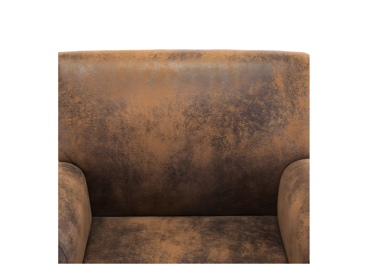 Chaise Marron Similicuir daim