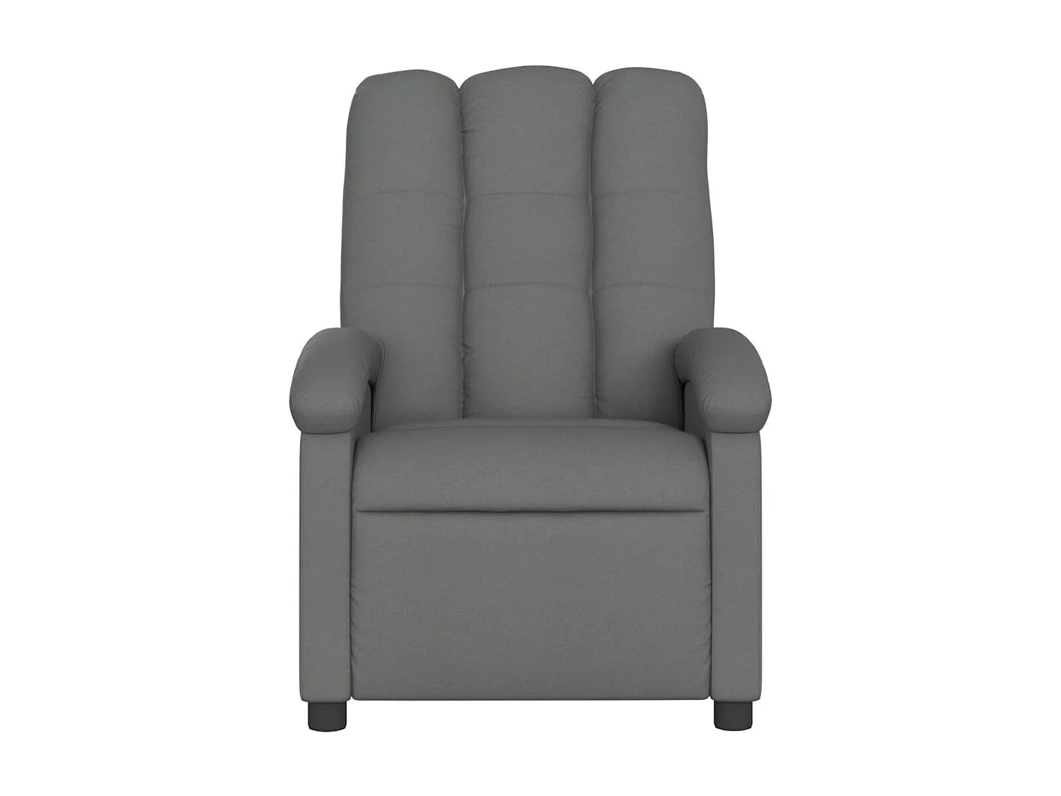 Fauteuil de massage inclinable Gris foncé Tissu