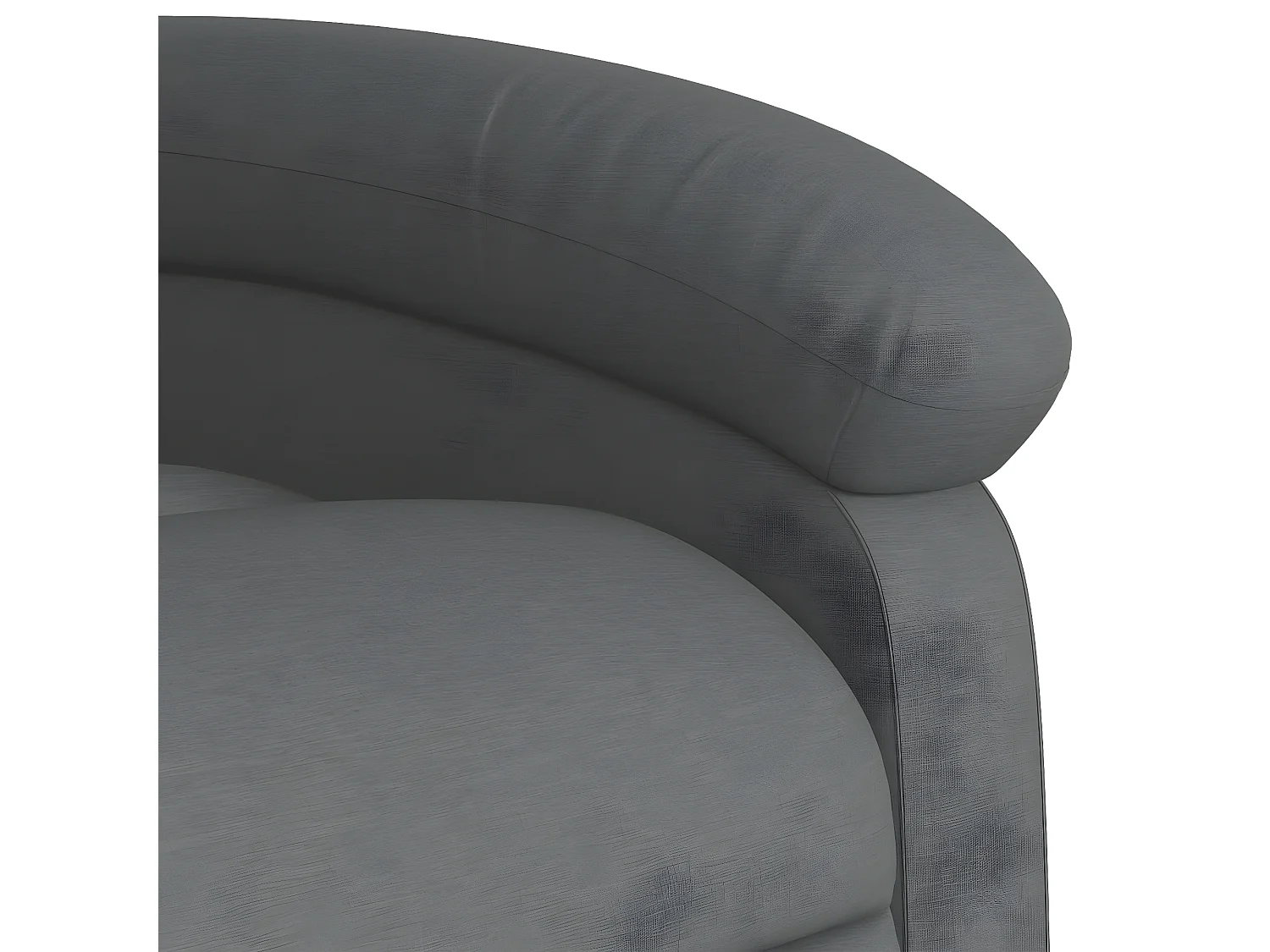 Fauteuil de massage inclinable Gris foncé Tissu