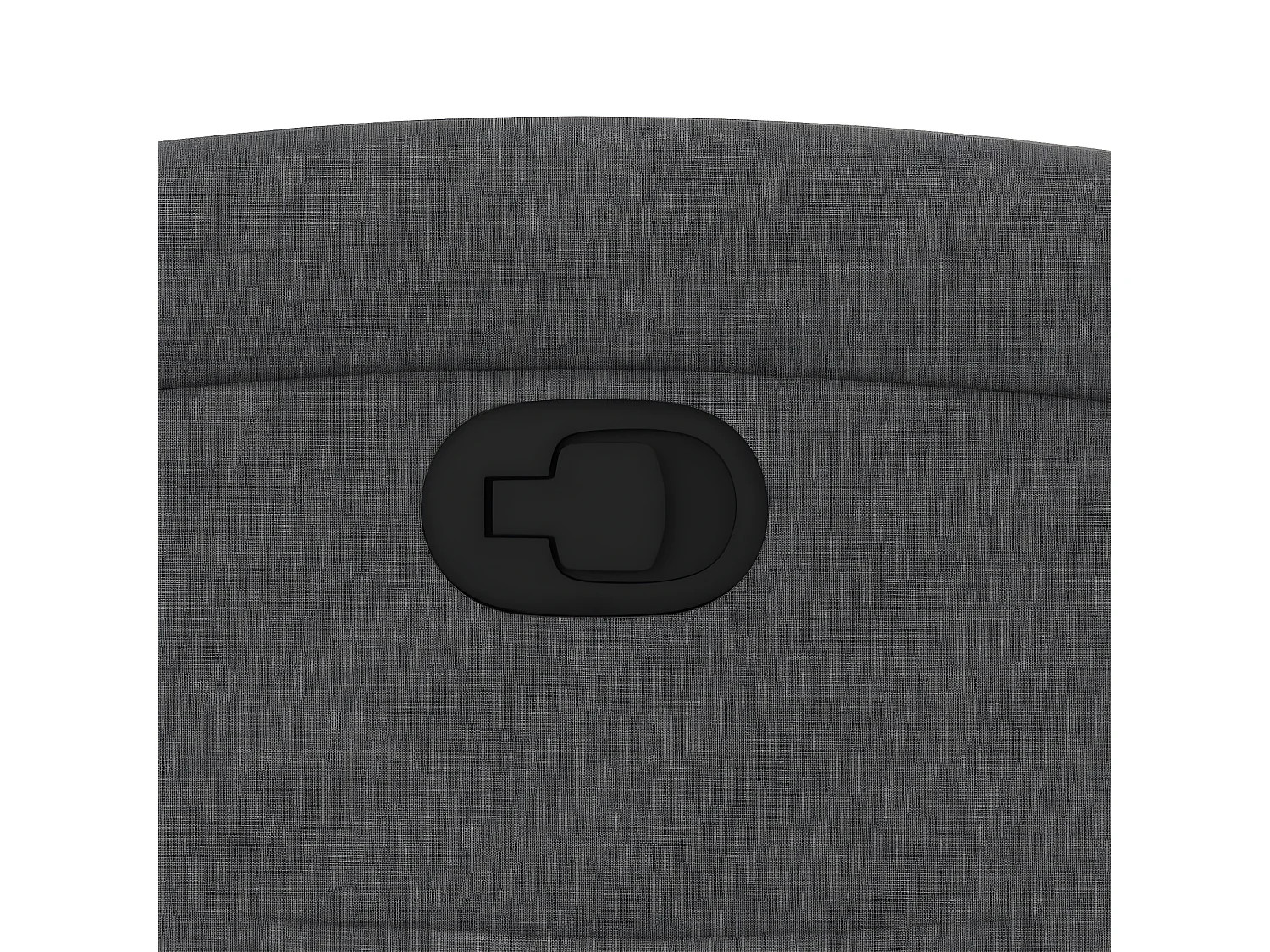 Sillón reclinable de tela gris oscuro