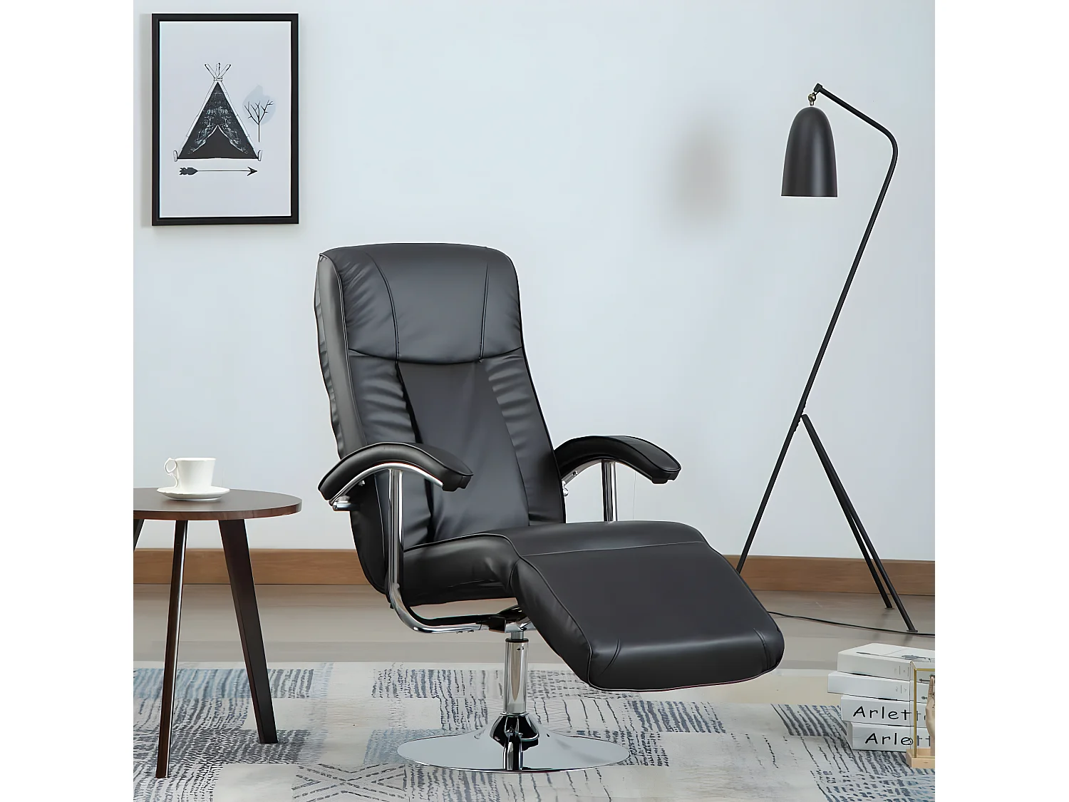 Fauteuil TV Noir Similicuir