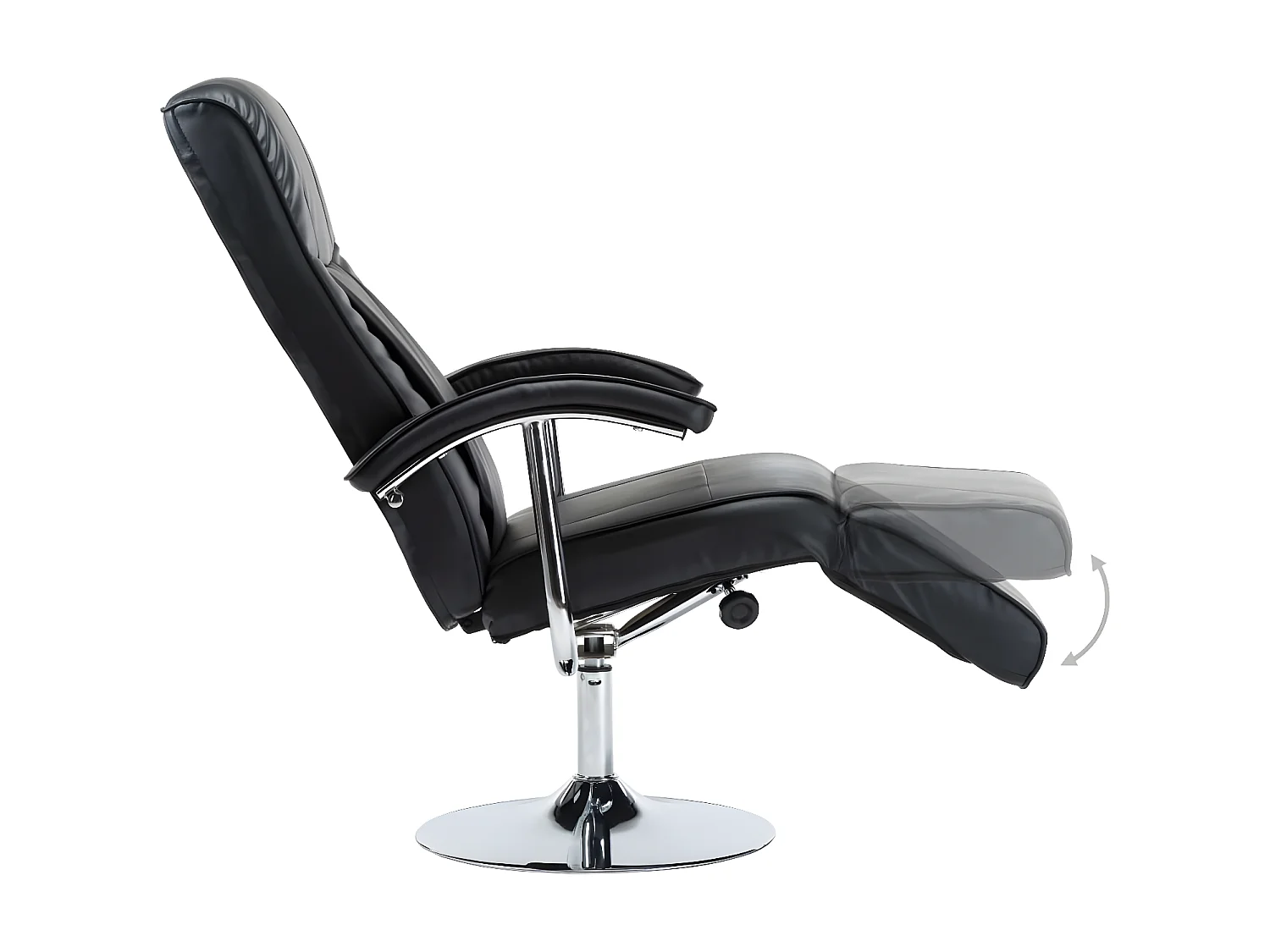 Fauteuil TV Noir Similicuir