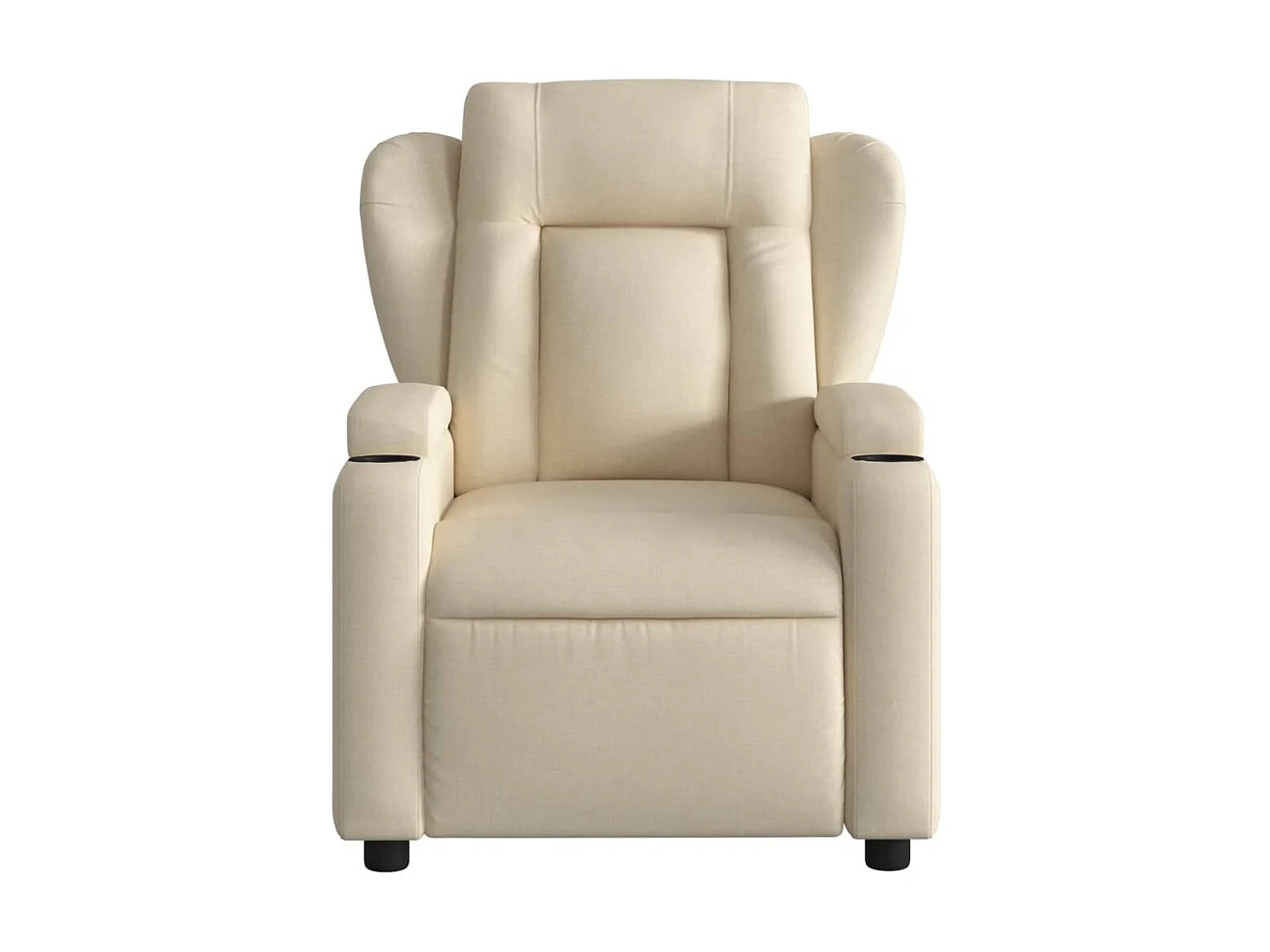 Tela crema sillón reclinable