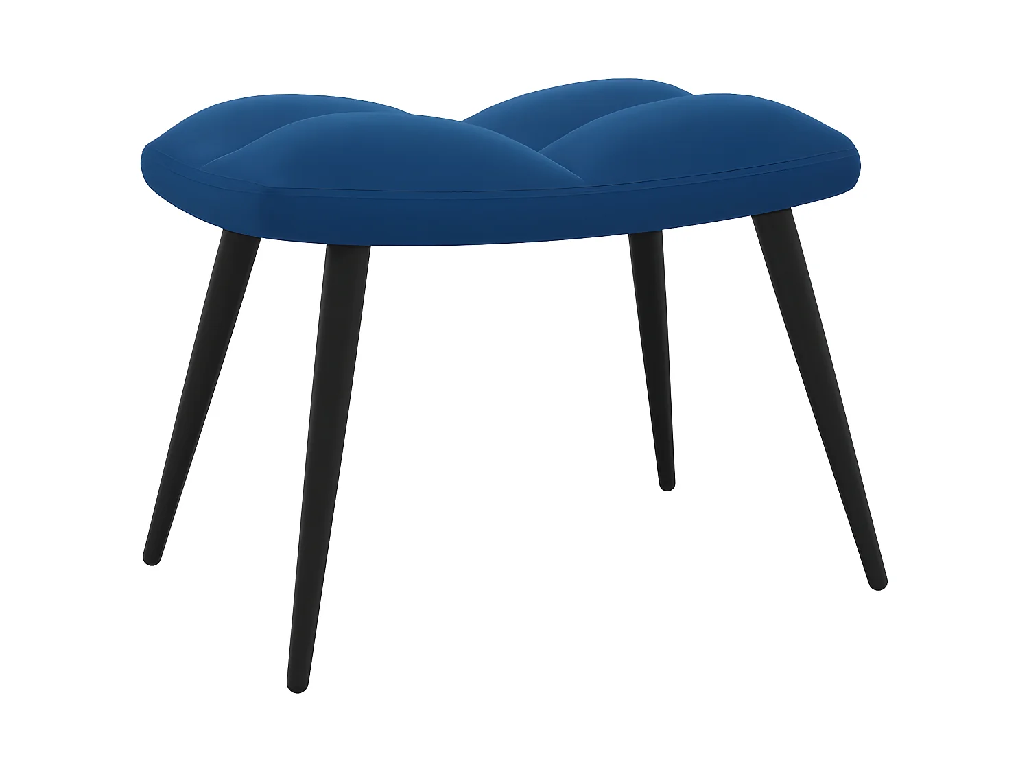 Ontspanningsstoel met voetensteun Blue Velvet