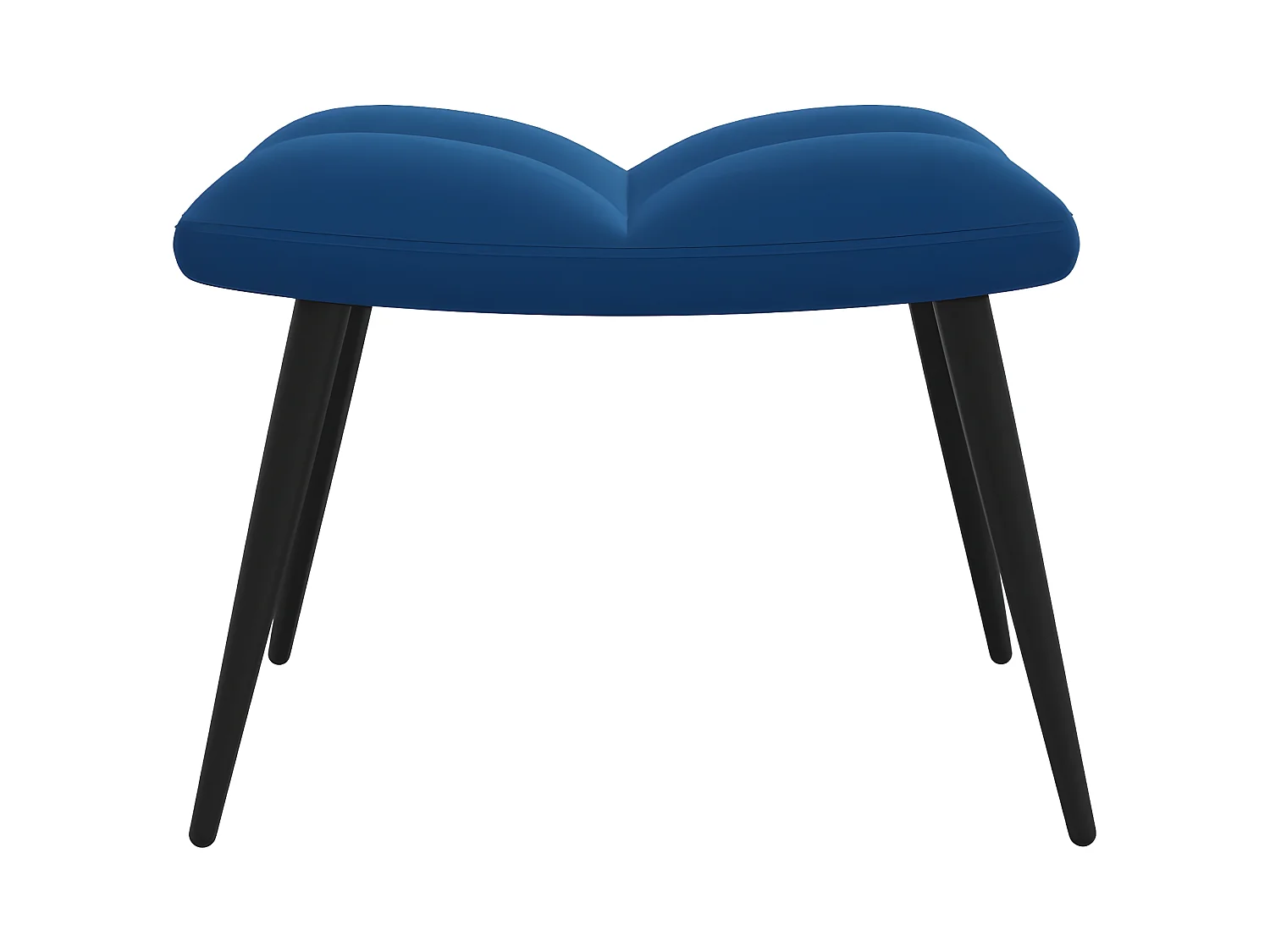 Ontspanningsstoel met voetensteun Blue Velvet