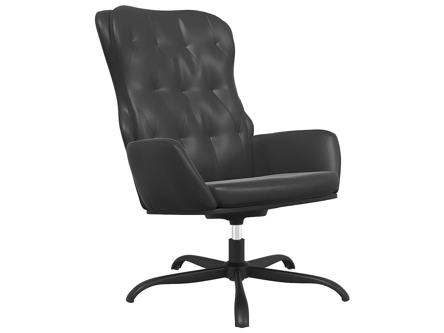 Relaxstoel Zwart Kunstleer