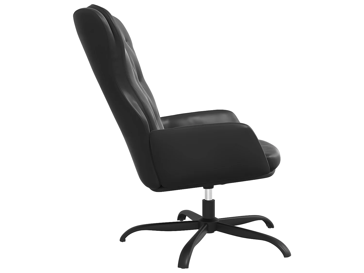 Relaxstoel Zwart Kunstleer