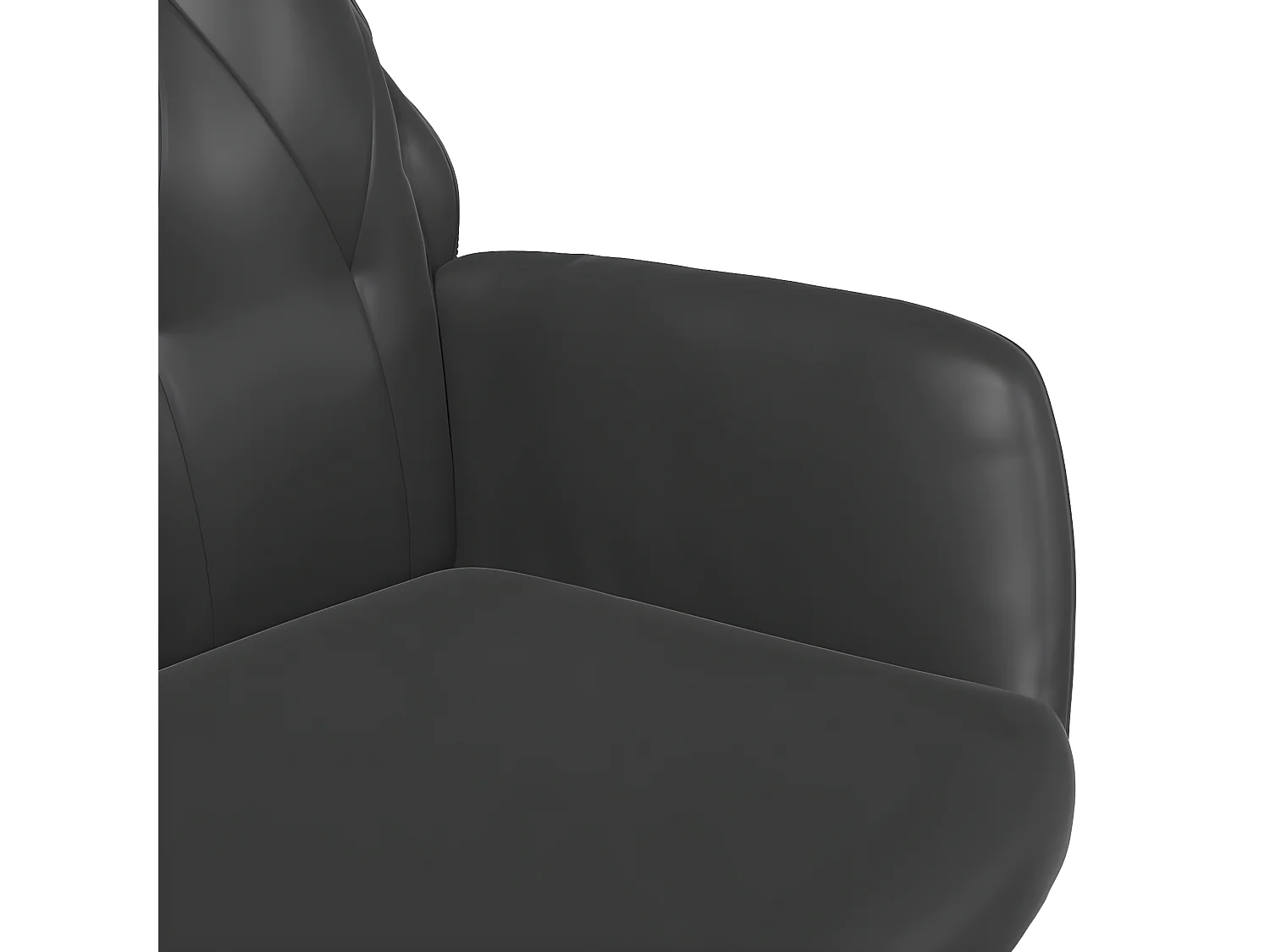 Relaxstoel Zwart Kunstleer