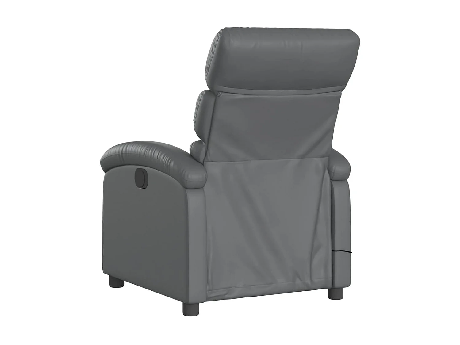 Fauteuil de massage inclinable Gris Similicuir