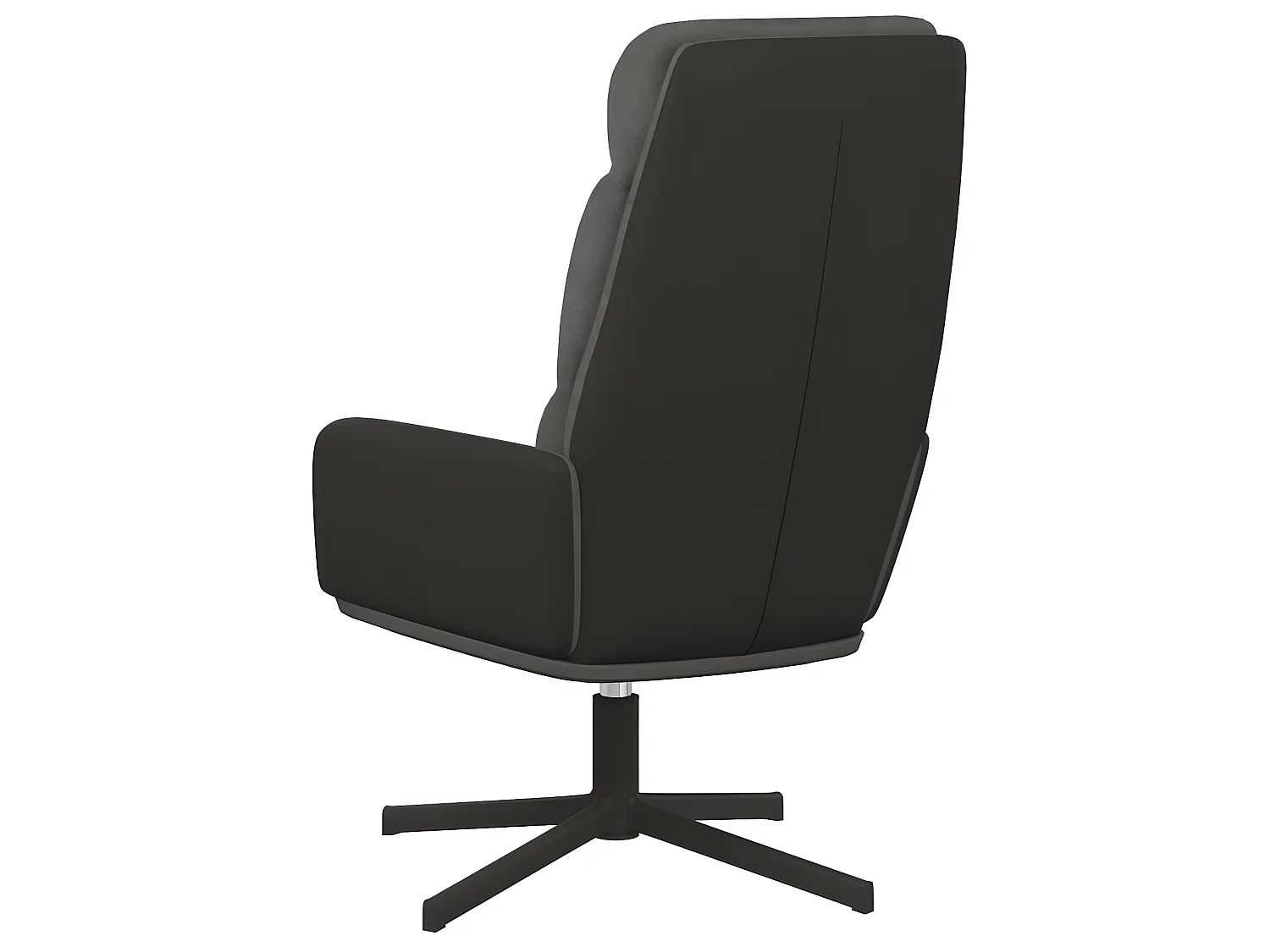 Chaise de relaxation Gris foncé Tissu