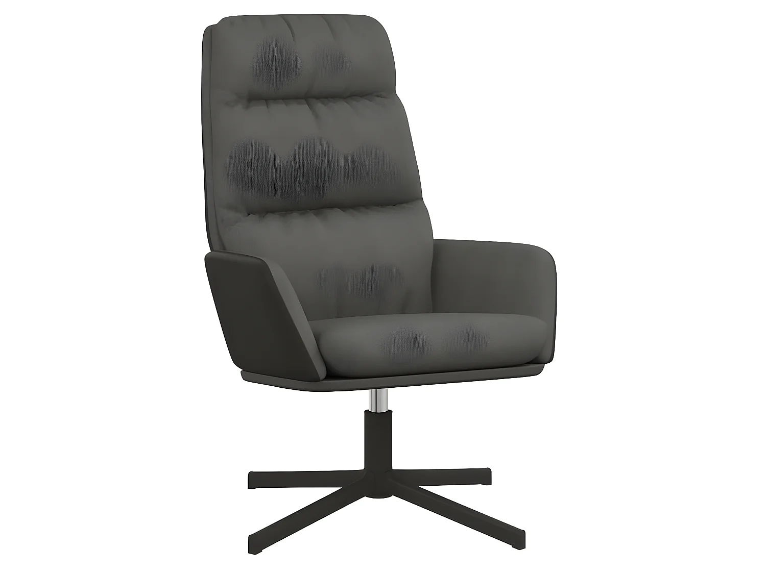 Relaxstoel Donkergrijs Stof