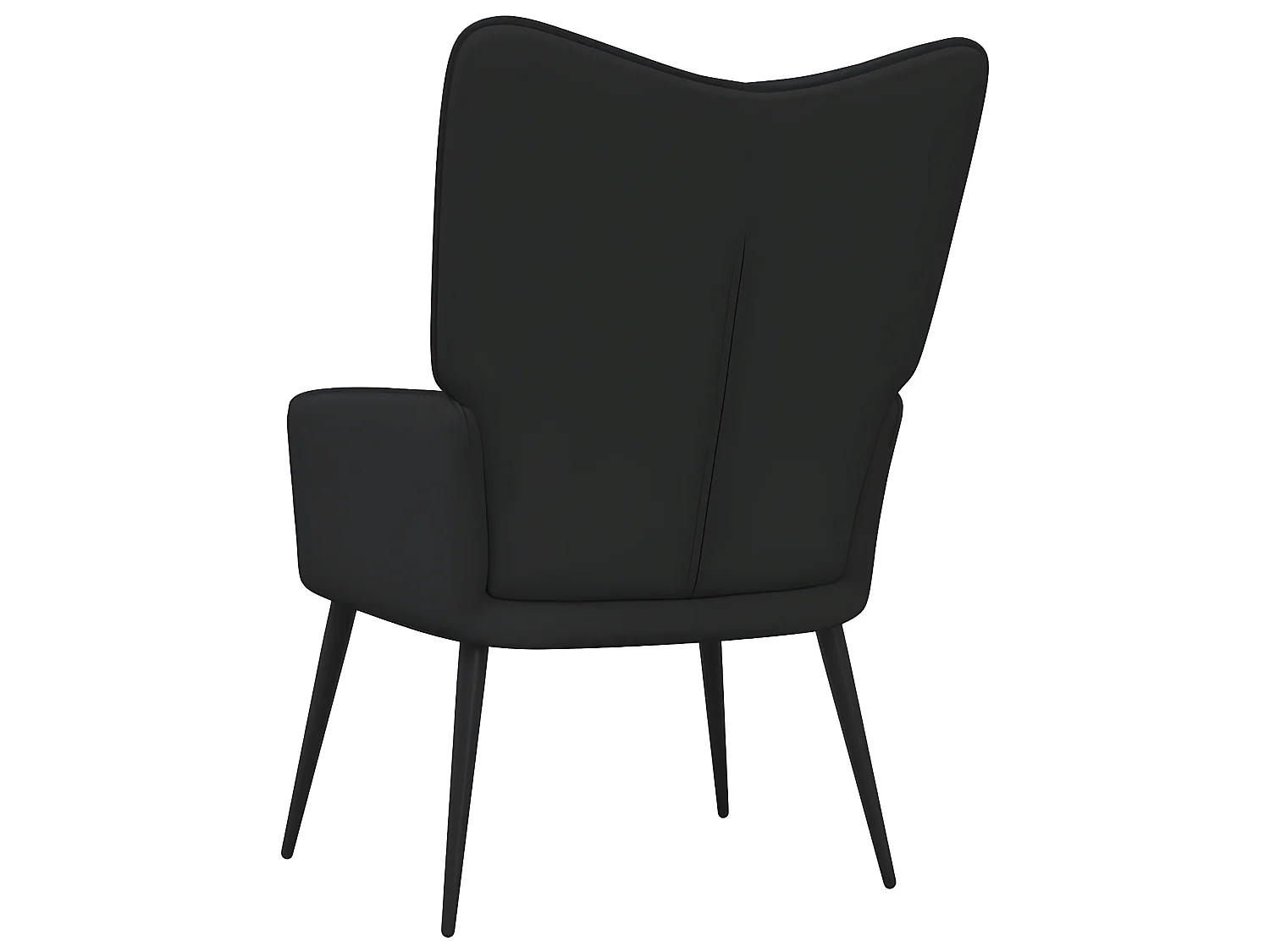 Poltrona relax in tessuto nero