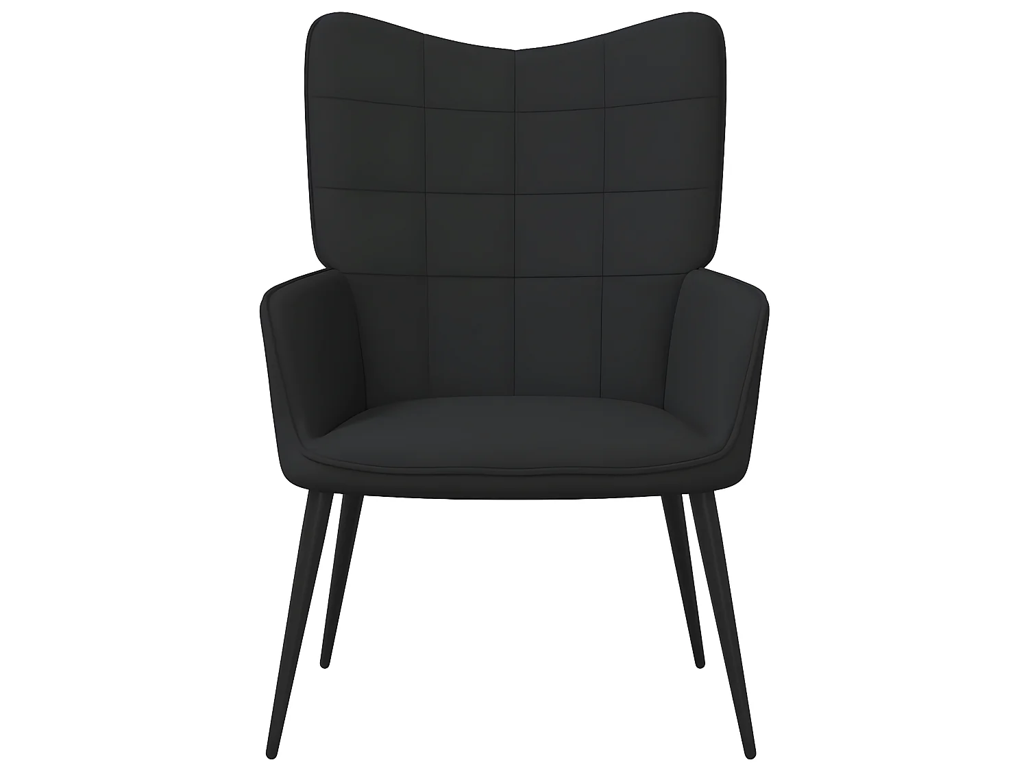 Poltrona relax in tessuto nero