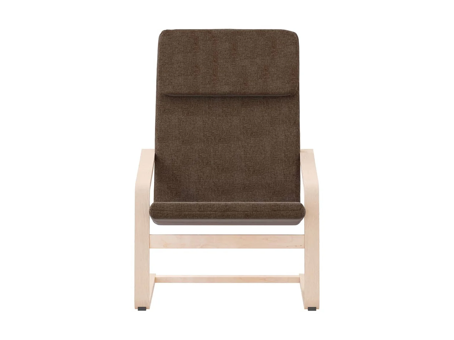 Cadeira de relaxamento Tecido marrom escuro