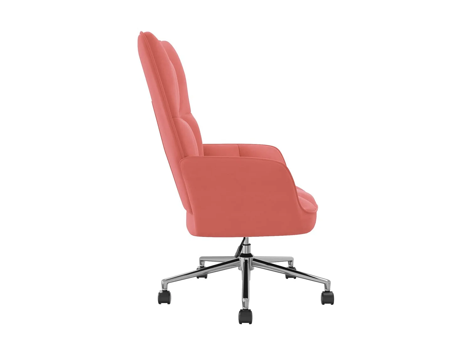 Sillón de relajación de terciopelo rosa