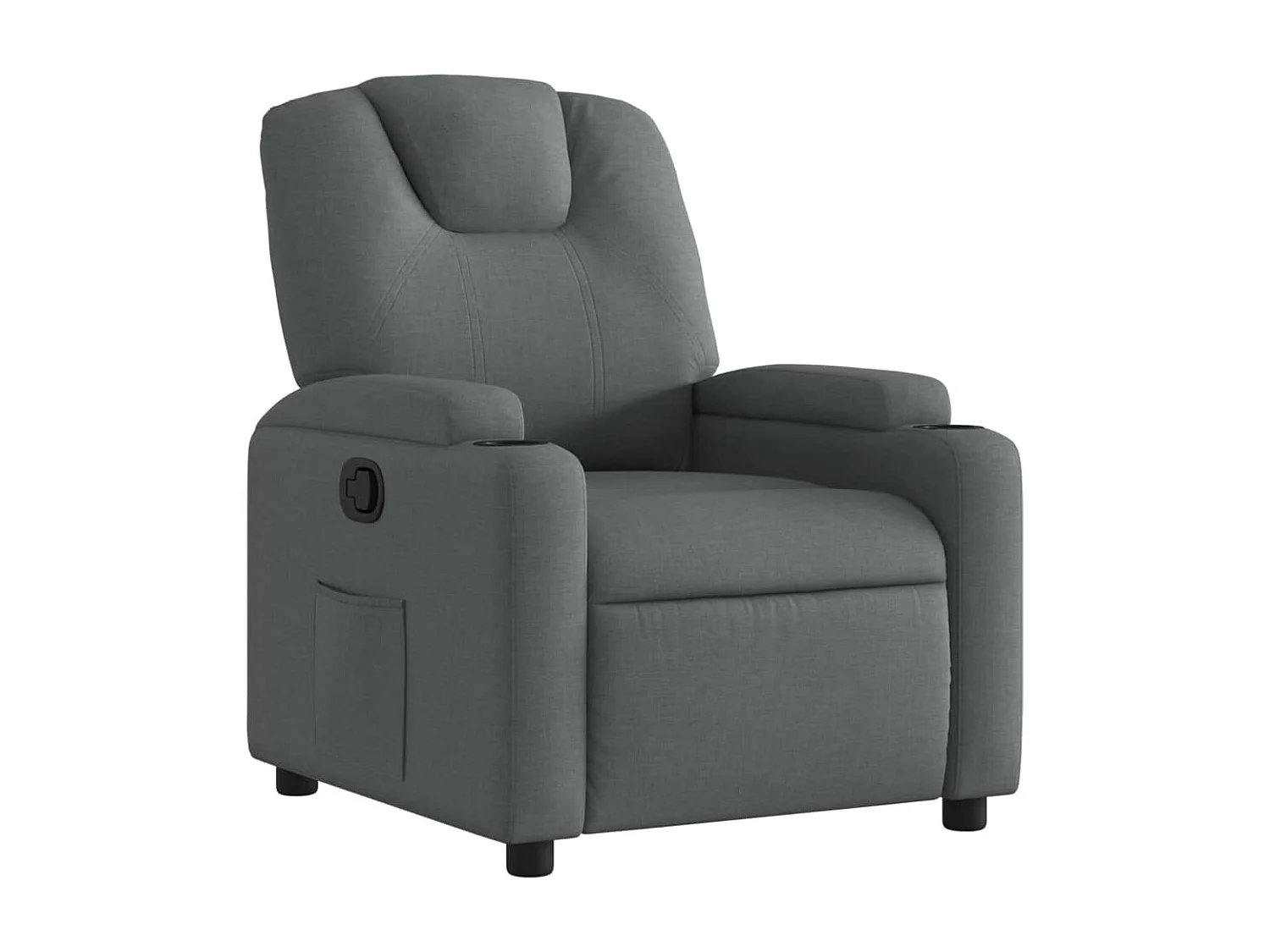 Fauteuil inclinable Gris foncé Tissu