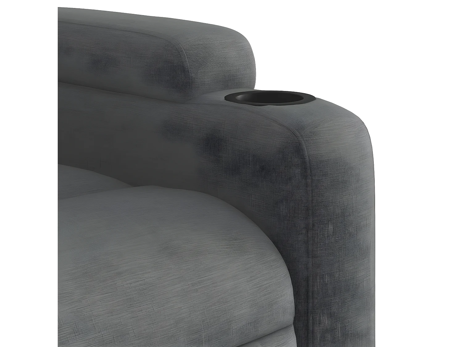 Fauteuil inclinable Gris foncé Tissu