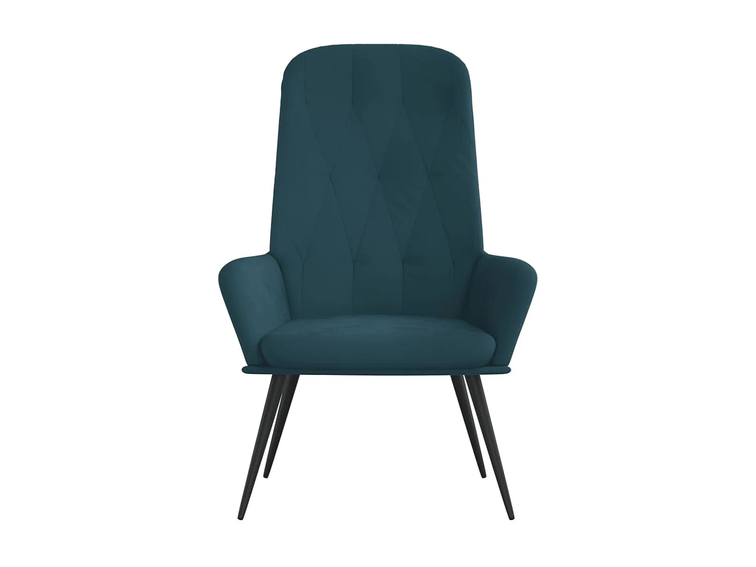 Sillón de relajación de terciopelo azul