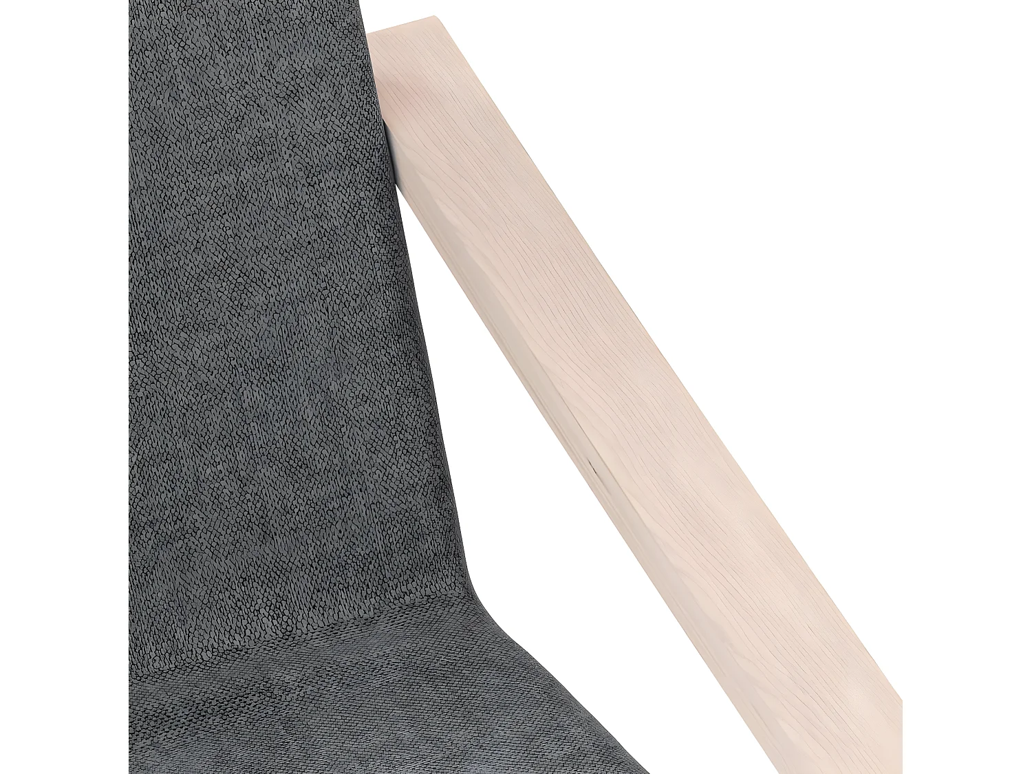 Chaise de relaxation Gris foncé Tissu