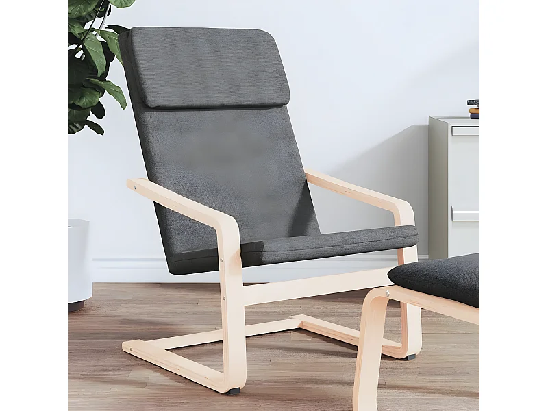 Poltrona relax Tessuto grigio scuro
