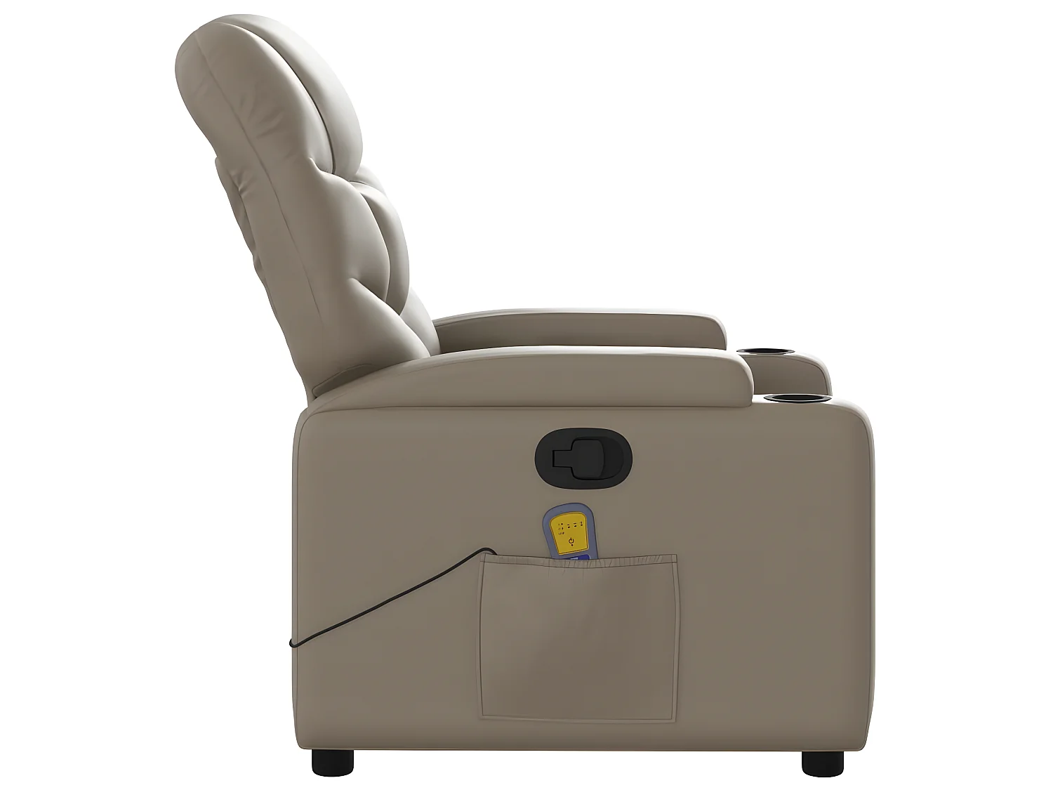 Fauteuil de massage inclinable Cappuccino Similicuir