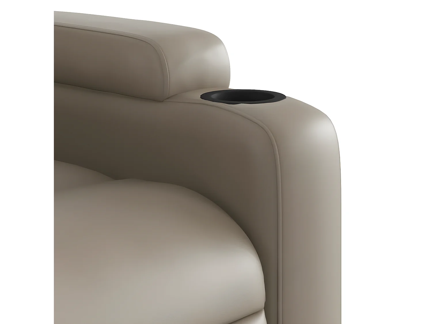 Fauteuil de massage inclinable Cappuccino Similicuir