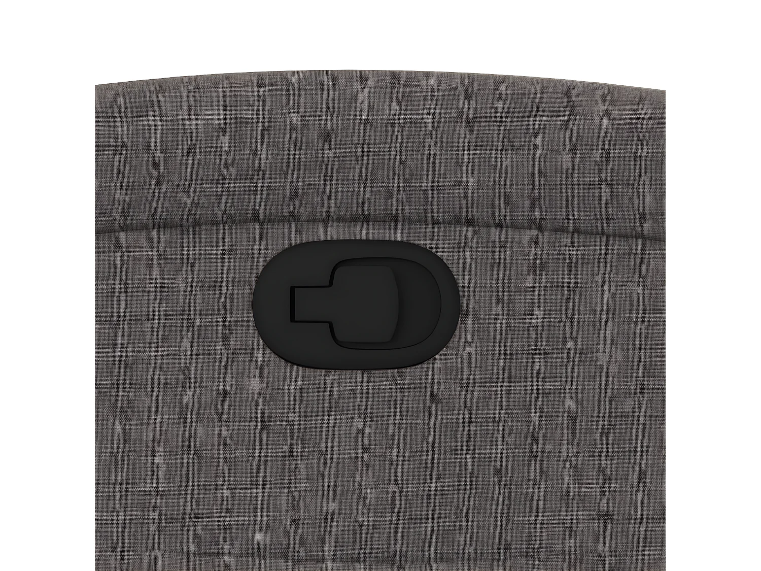 Sillón reclinable de tela color topo