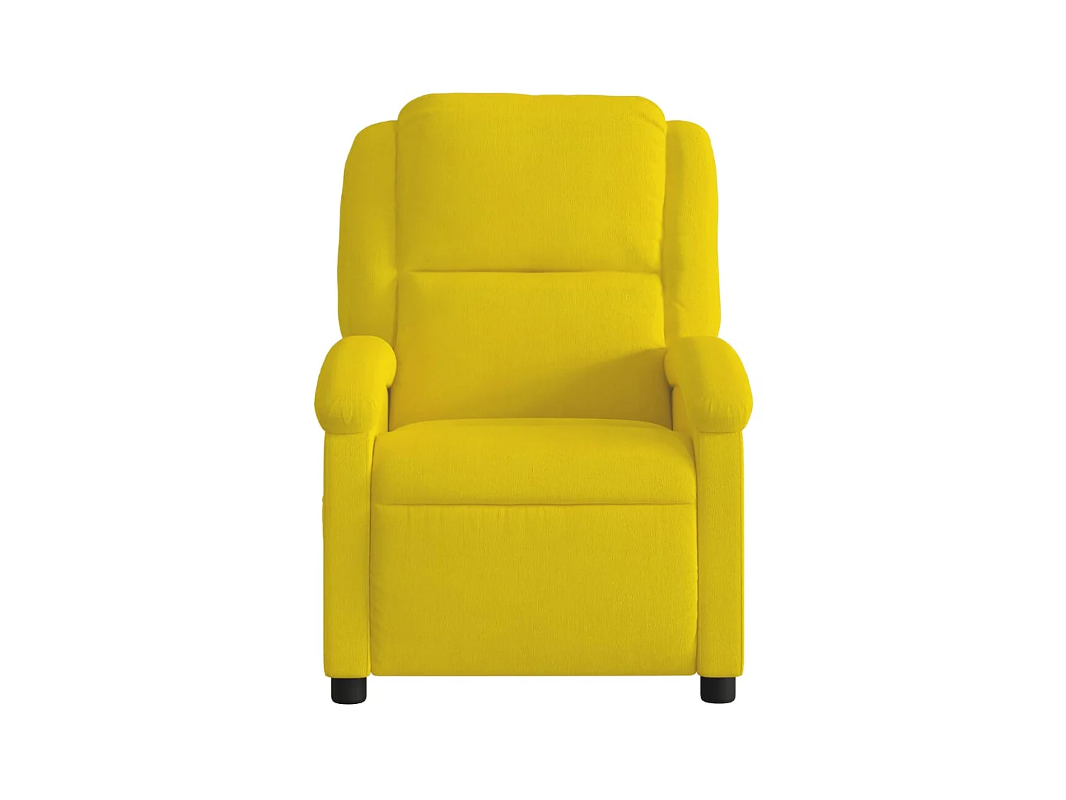 Fauteuil inclinable jaune velours