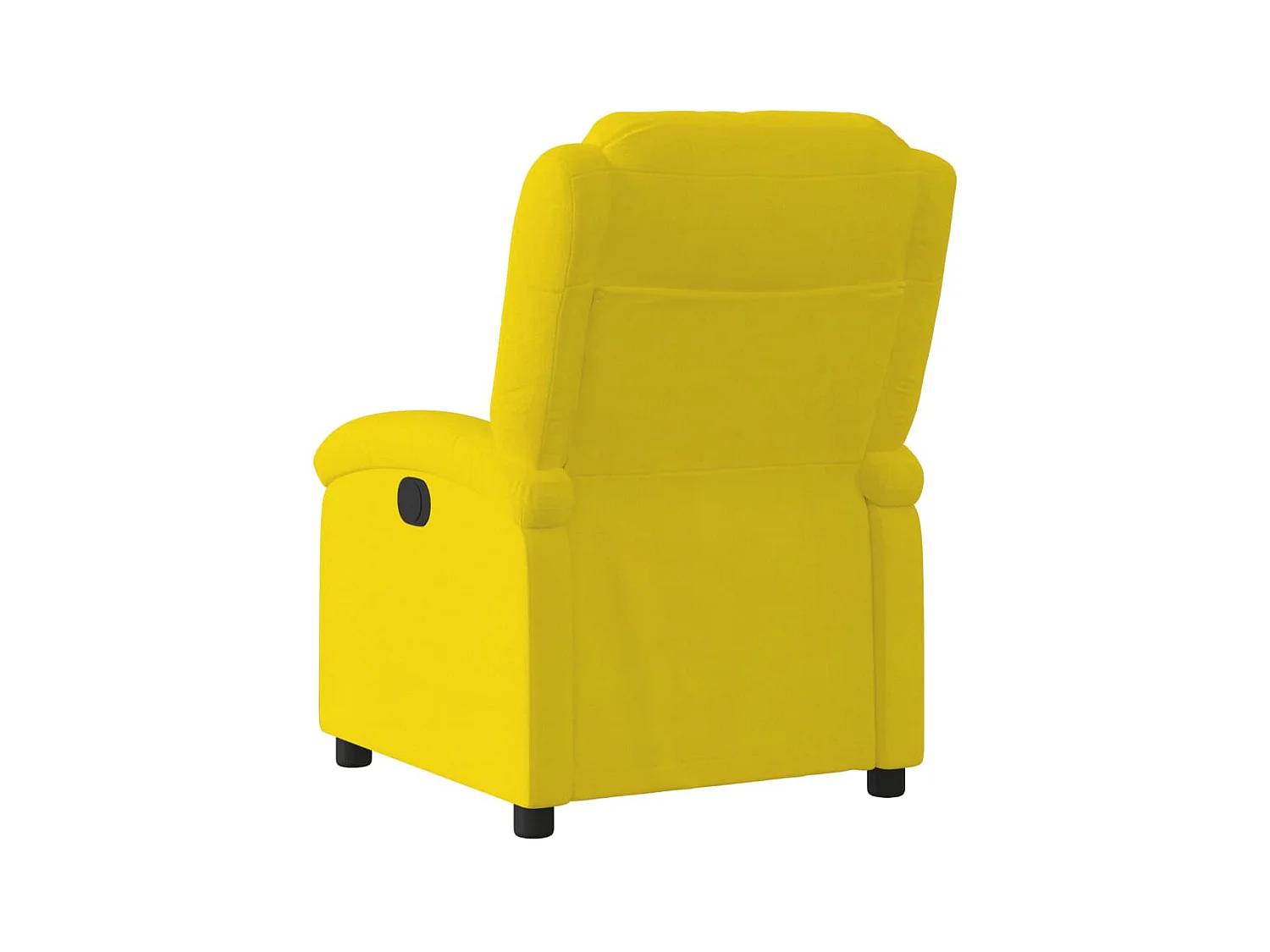 Fauteuil inclinable jaune velours