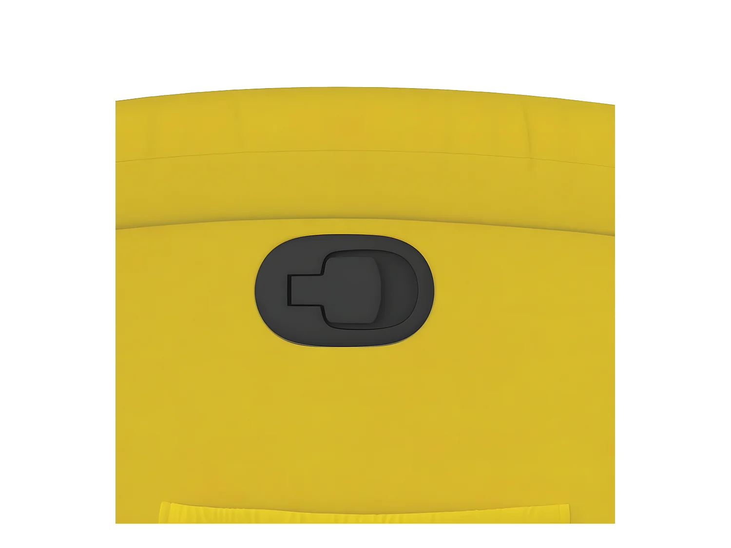 Fauteuil inclinable jaune velours