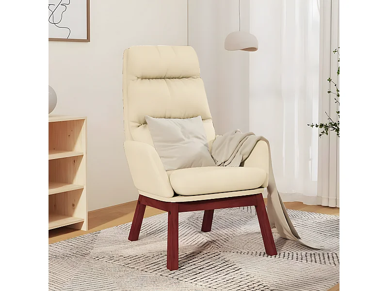 Chaise de relaxation Crème Tissu