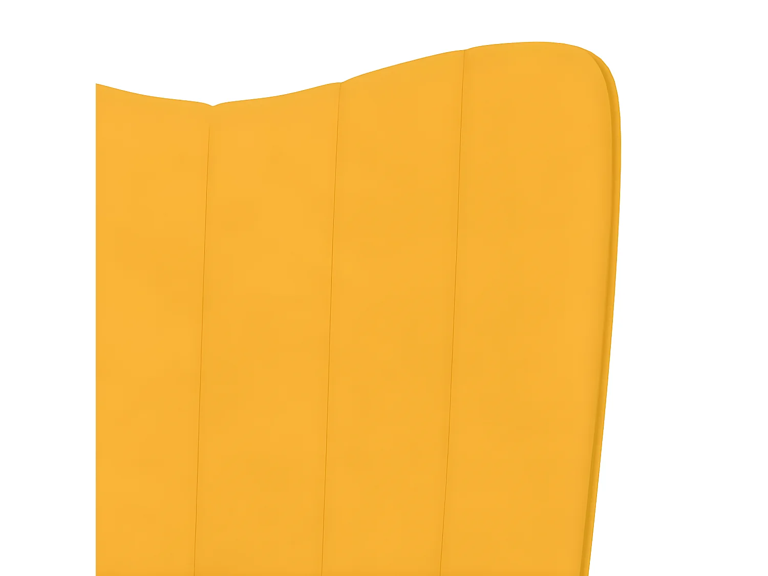 Sillón de relajación con reposapiés Terciopelo amarillo mostaza