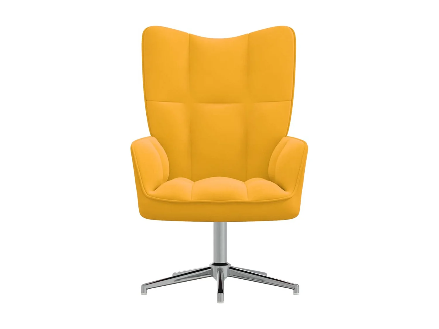 Poltrona relax Velluto giallo senape