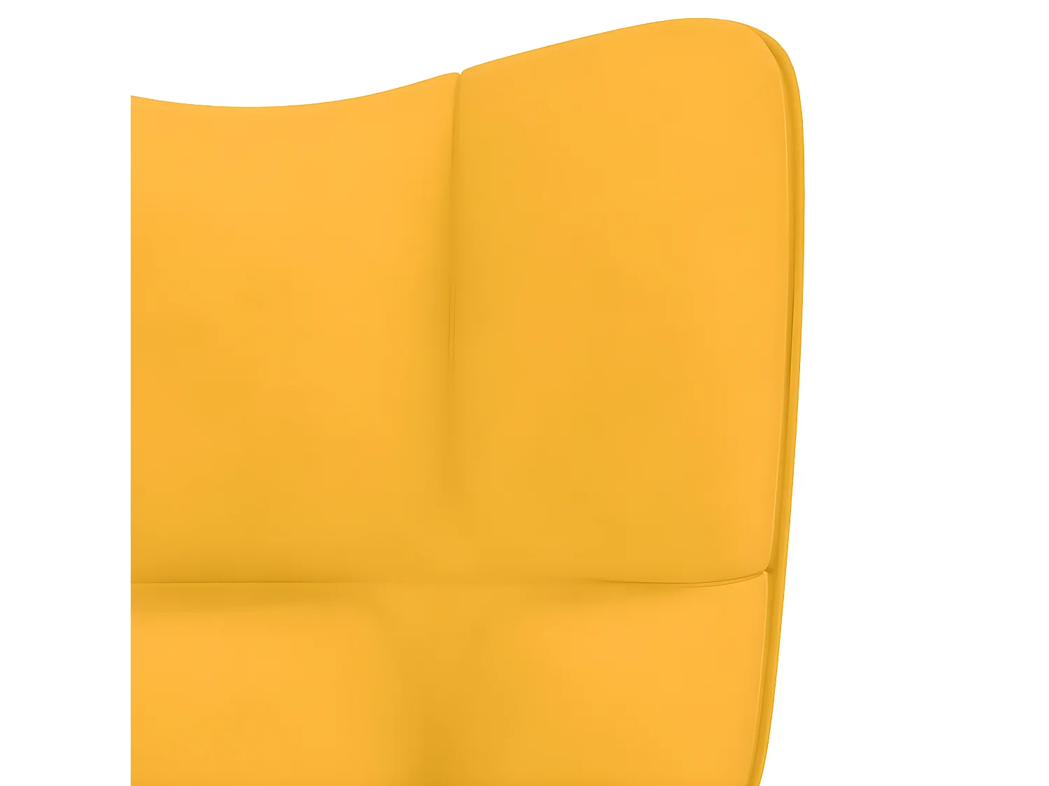 Poltrona relax Velluto giallo senape