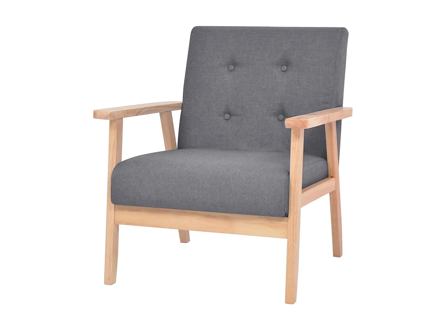 Fauteuil Gris foncé Tissu